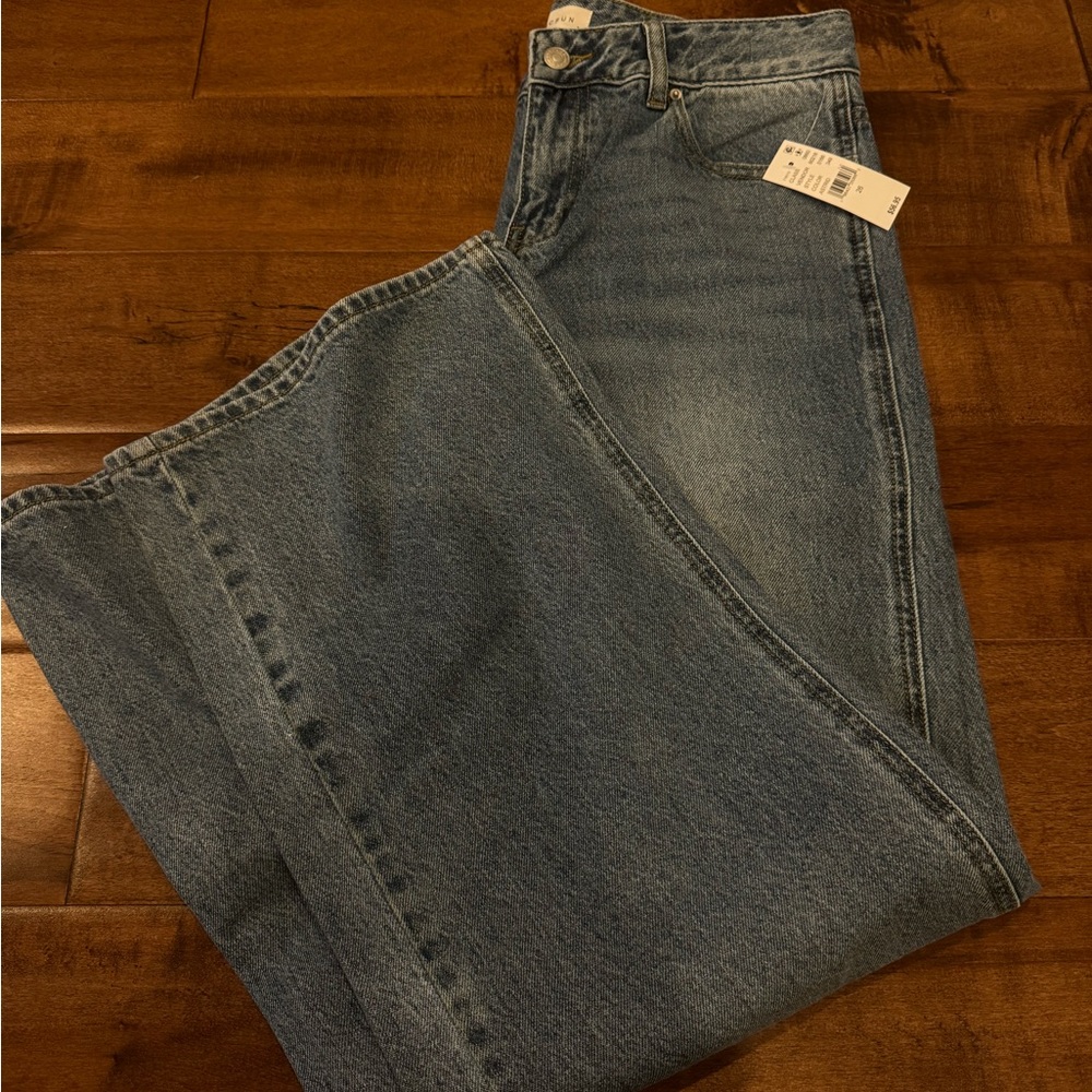 PacSun Medium Indigo Low Rise Baggy Jeans